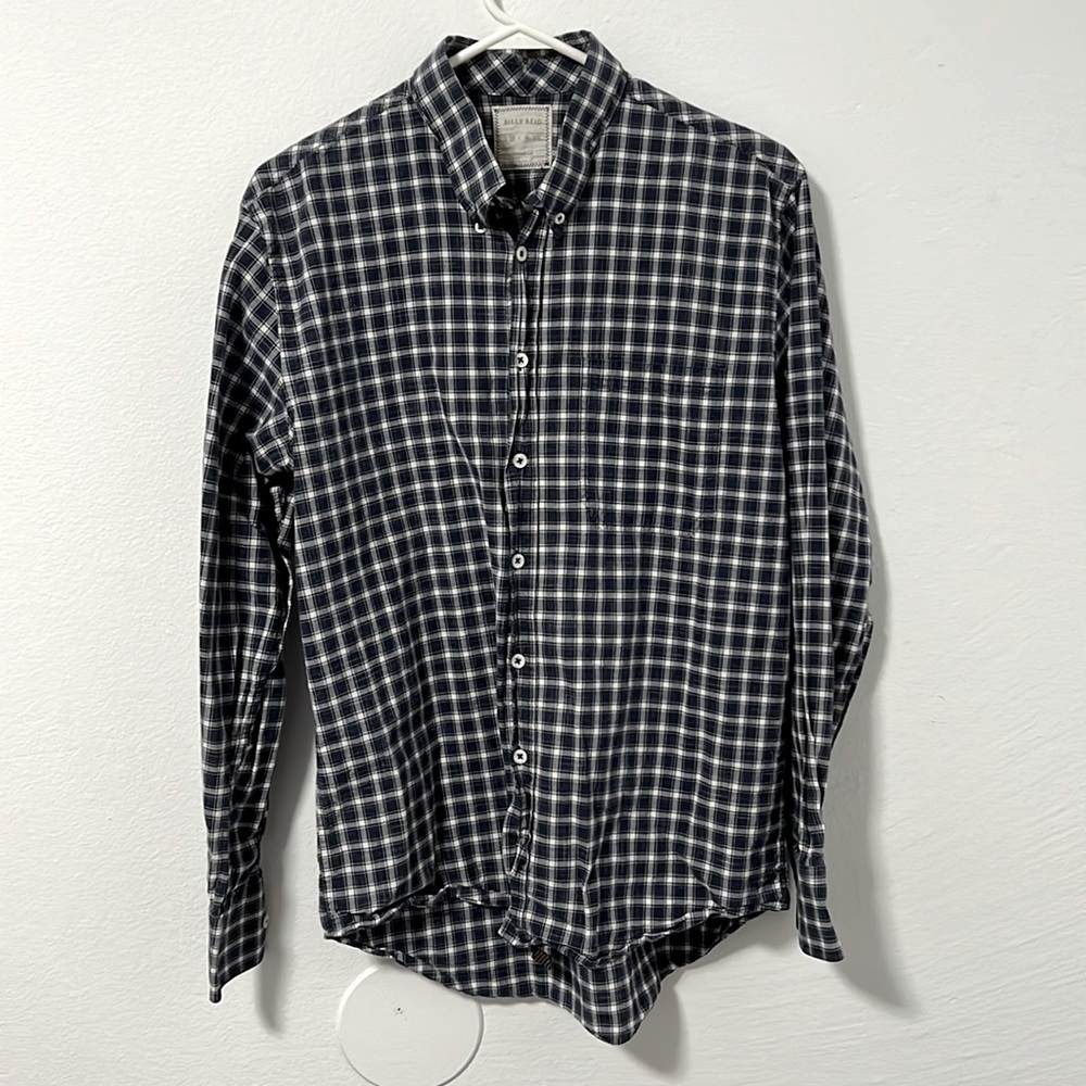 Billy Reid long sleeve button down dress shirt, size S/M
